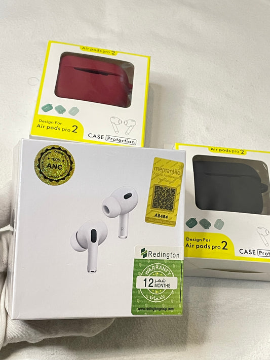 APPLE AIR PODS PRO 2  WITH (FREE CASE)